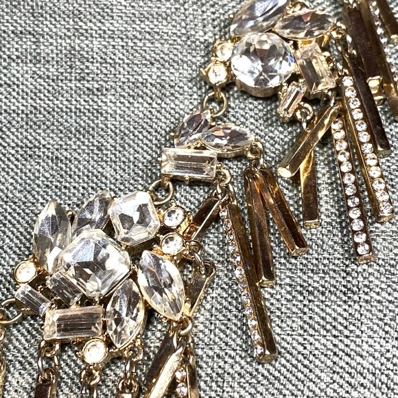 BaubleBar Necklace Rhinestones Bling Statement 17.5”+2” - Picture 4 of 16